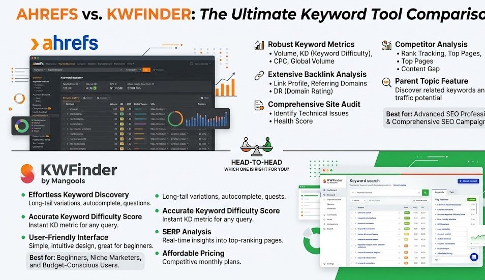 Ahrefs vs KWFinder